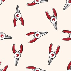 work tool pliers cartoon seamless pattern background N2