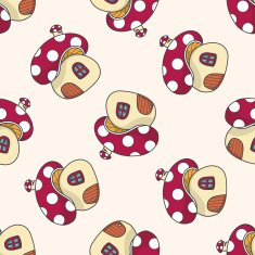 Building house cartoon seamless pattern background N66