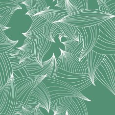 Graphic foliage pattern