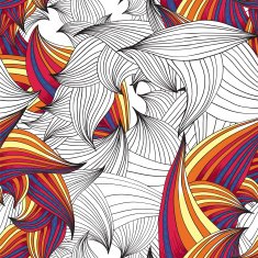 Graphic foliage pattern N4