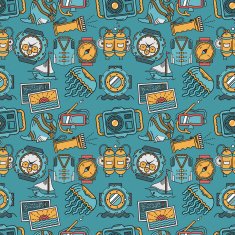 Colored vector background for sea leisure