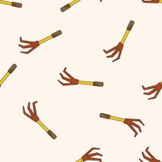 gardening shovel cartoon seamless pattern background N28