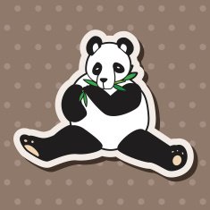 animal panda cartoon theme elements N17