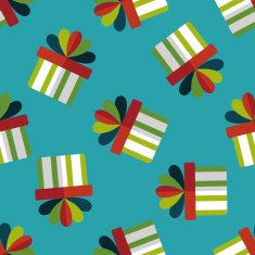 Gift flat icon eps10 seamless pattern background N15