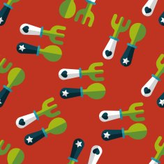 dishware and cutlery flat icon eps10 seamless pattern background N4