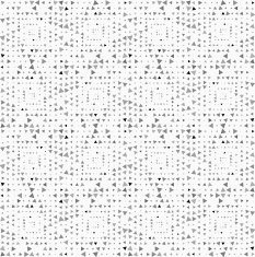 Textured with randomly colored and rotated triangles squares