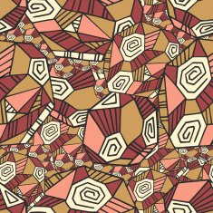 Abstract Seamless Pattern With Polygons N2