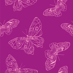 Seamless background with butterflies on violet N2