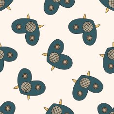 radio cartoon seamless pattern background N74