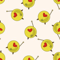 radio cartoon seamless pattern background N75