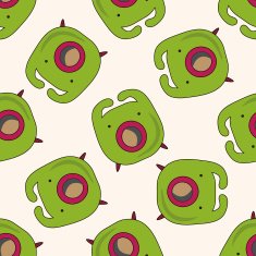 radio cartoon seamless pattern background N77