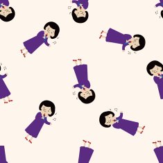 singer cartoon seamless pattern background N2