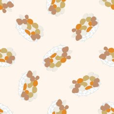 Japanese food cartoon seamless pattern background N13