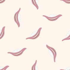 Japanese food sushi cartoon seamless pattern background N14