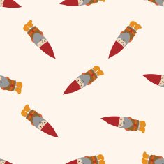 elf cartoon seamless pattern background N3