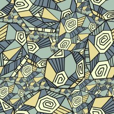 Abstract Seamless Pattern With Polygons N3