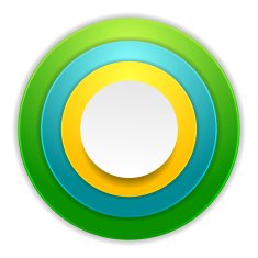 Bright colorful circles corporate background