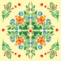 pattern with floral ornament N20