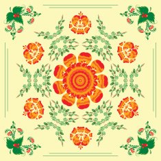 pattern with floral ornament N22