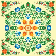 pattern with floral ornament N23