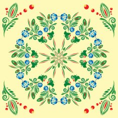 pattern with floral ornament N24