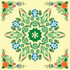pattern with floral ornament N26