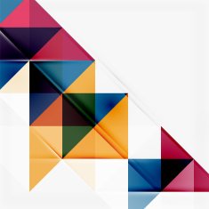 Abstract geometric background Modern overlapping triangles N588