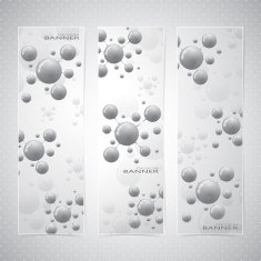 Collection vertical banner design Molecule and Communication background Vector illustration