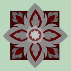 Line Thai art pattern