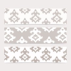 Collection gorizontal banners in the style of Baroque Modern Vector N2