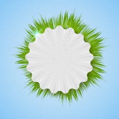 Realistic herbal banner for your design N5