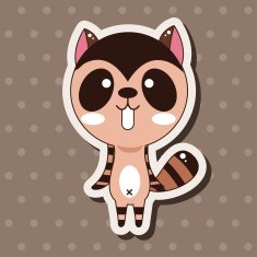animal squirrel cartoon theme elements N13