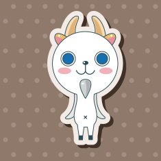 animal goat cartoon theme elements N6