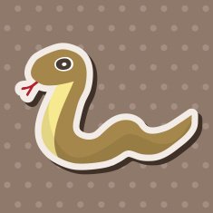 animal snake cartoon theme elements N8
