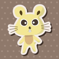 animal mouse cartoon theme elements N24
