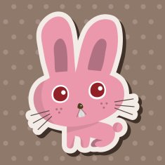 animal rabbit cartoon theme elements N43