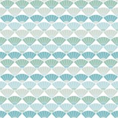 Colorful fan pattern Based on Traditional Japanese Embroidery