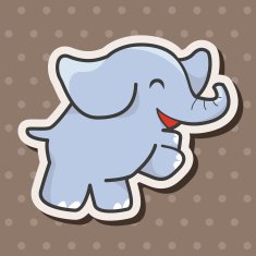 animal elephant cartoon theme elements N24