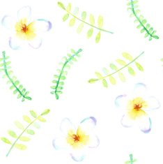 Sketch watercolor flowers in vintage style N2