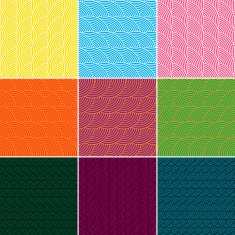 Set of Colourful Geometric Seamless Patterns N3