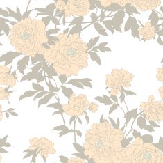 Seamless pattern with flowers peonies N16
