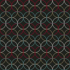 Simple round pattern Based on Traditional Japanese Embroidery N2