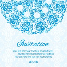 invitation card vintage N9