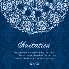 invitation card vintage N11
