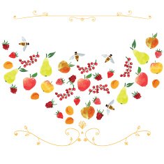 ornament based on fruits N14