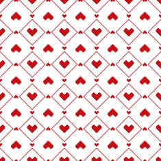 Pixel Hearts seamless Pattern