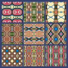 seamless dirty dark blue vintage geometric pattern N2