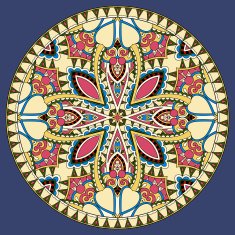 decorative design of circle dish template