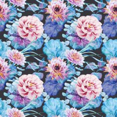 Nice floral watercolor seamless pattern