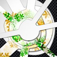 layered abstract background with snowflakes image N5